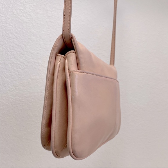 J.Crew Sophie Soft Lambskin Leather Crossbody Bag in Light Blush w/ “K” monogram - Picture 5 of 14